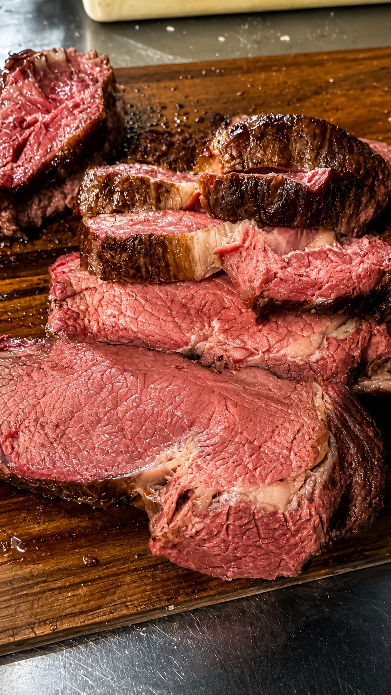 Fatias de carne defumada